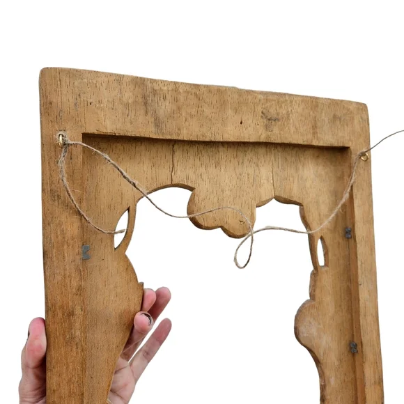 Vintage Tropical Bird & Flowers Wood Frame 11 3/4" x 20" - Picture 11 of 12